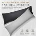 thumbnail image 4 of SORMAG Body Pillow Case Cover Bamboo Cooling Body Pillow Cover for Hot Sleepers and Night Sweats Breathable & Silky Soft Full Long Pillow Case (Light Grey,1 Pack,20x54 inches), 4 of 9