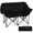 Black, variant on Gymax Double Camping Chair w/ Cup Holders Glass Racks & Mesh Pockets Carry Bag Black