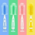 thumbnail image 1 of SPRING PARK Bottle Brush Cleaner Baby Milk Bottle Cleaner Soft Silicone Bottle Brusher 360 Degree, 1 of 8