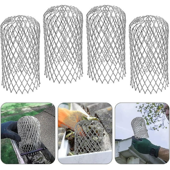 4 Pack Aluminum Gutter Guard Expandable Filter Filter Metal Gutter Guard Leaf Filter