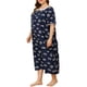 thumbnail image 4 of Vestido de descanso para mujer, camisones holgados de talla grande estilo vintage, pijamas para descansar, 4 of 7
