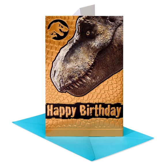 American Greetings Jurassic Birthday Card for Boy (Roar-some Celebration)