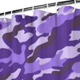 thumbnail image 3 of Purple Lilac Camo Classic Shapes Pattern Shower Curtain 72"x72" ,Bathroom Decorative Shower Curtains Set with 12 Hooks,Modern Waterproof Washable Shower Curtain, 3 of 6