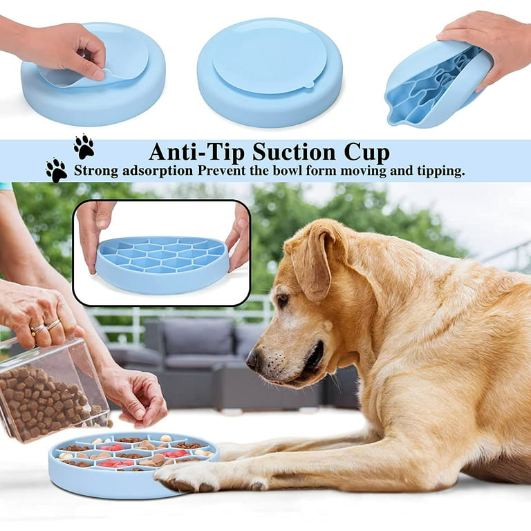 Anti-slip Slow Feeder Dog Bowl For Dogs And Cats - Prevents Choking And  Promotes Healthy Eating Habits - Temu