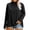 Black, variant on Women's Long Sleeve Mock Neck Base Tee Casual Trim Top Plus Size Lightweight