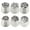 6pcs, variant on Shoreew Oversized Russian Piping Tip Set Decorative Marshmallow Nozzle Stainless Steel Flower Nozzles for DIY Baking 3D Bouquets Roses And Patterns Cake Decoration Supplies