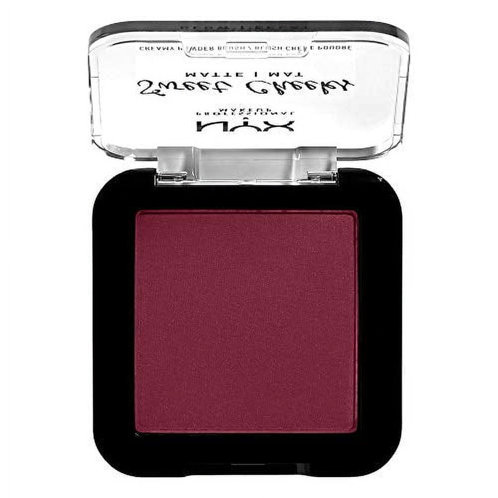 NYX Professional Makeup Sweet Cheeks Creamy Powder Blush Matte, 03 Red Riot, 0.17 oz