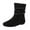 Black, variant on Women's Boots Round Toe Chunky Heel Mid Calf Cozy Boots Winter Snow Boot Casual Outdoor Dressy Shoes
