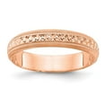 thumbnail image 4 of 14K Rose Gold 3mm Design Etched Wedding Band Ring Size 8.5, 4 of 5