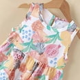 thumbnail image 5 of Loopsun Toddler Girls Dress, Summer Toddler Girls Sleeveless Print Flying Sleeve Dress, 5 of 5
