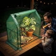 thumbnail image 5 of Quictent 2-Pack Mini Greenhouses Portable Green Houses, Plant Tents Small Greenhouse for Indoor Outdoor Plants 35” x18” x33” Heavy-Duty PE Cover Tents Waterproof UV-Resistant Hot Houses, 5 of 8