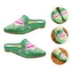 thumbnail image 3 of 1 par de pantuflas bordadas de estilo étnico para mujer (talla 40), 3 of 7