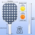 thumbnail image 4 of Pickleball Paddles Set Of 2, Fiberglass Surface, USA, Independence Day Print, 4 Balls & Bag, 4 of 5