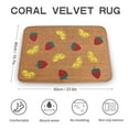 thumbnail image 2 of Strawberry Lemonade Doormat,Strawberry Welcome Mat, Lemon Hello Doormat, Strawberry And Lemons Doorm ,Front Doormat, Indoor Doormat,Front Back Door Mat ,Coral Velvet Rug 16”x24”, 2 of 7