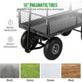 thumbnail image 6 of Steel Garden Cart Folding Utility Wagon with Removable Cart Liner, 500lbs Load Capacity, for Garden Farm, 6 of 9