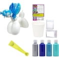 thumbnail image 4 of Pour Palz DIY Paint Pouring Kit – 1 XL Balloon Dog, 4 Acrylic Pour Paints, Mixing Cups & Tools, Create Unique Marbled Art, Fun Hands-On Craft Kit for Kids & Adults, Ocean Blue, Ages 5+, 4 of 8