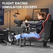 Marada Flight Racing Simulator Cockpit with Game Seat Fits Thrustmaster HOTAS Warthog Excluding Electronics