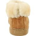 thumbnail image 3 of Minnetonka Mens Sheepskin Ankle Boot Slipper Tan Size 16, 3 of 5