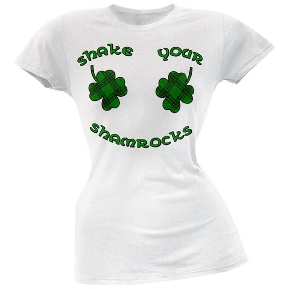 Shake Your Plaid Shamrocks Juniors T-Shirt