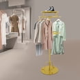thumbnail image 3 of Metal Clothes Hanging Rack - Rotatable Round Garment Rack, Round Clothing Rack, 3 of 18