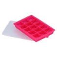 thumbnail image 2 of ZOUSSIQI 15 Grid Silicone Ice Cube Mold with Lid Rectangular DIY Ice Cube Tray for Home Kitchen BakeryRose Red JU316-52153, 2 of 13