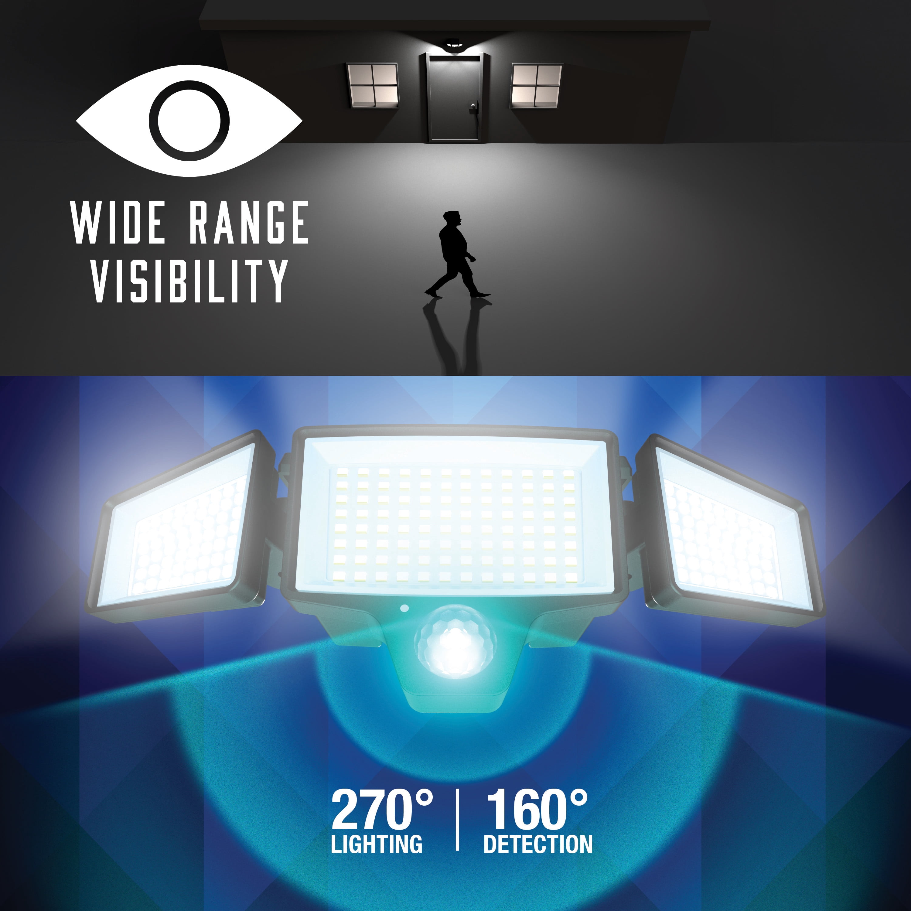 Tzumi Solar Lights Motion Sensor Outdoor Flood Lights with Wireless Remote, 3 Adjustable Lighting Modes, Waterproof, 2-Pack