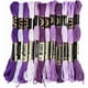 thumbnail image 1 of 12 madejas de hilo de bordar morado de poliéster degradado para pulseras de la amistad, hilo de bordar matizado, hilo a granel, 1 of 9