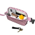 thumbnail image 3 of Colorful Checkered Belt Bag – Plaid-Inspired Fanny Pack with Vibrant Retro Checkerboard Style, 3 of 4