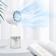 thumbnail image 2 of YiBai White Humidifiers for Bedroom, Two-in-one Handheld Spray Hydration Refrigeration Small Fan Humidifier -quiet Fan #.1386, 2 of 4