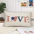 thumbnail image 2 of 4th of July Decorations Outdoor Pillow Cover 12x20, Patriotic Throw Pillows Covers Fourth of July Pillow Covers for Home Pillow Cases Farmhouse Decorative Pillow Covers for Sofa Bedroom Couch, 2 of 6
