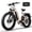 Off-white, variant on 5000W Dual Motor Electric Bike for Adults, 45MPH Fast Ebike with 52V 23Ah Removable Battery, Up to 80 Miles Long Range, 26 Inch Fat Tire, 7-Speed, Shock Absorber, Hydraulic Brakes Commuter E-Bike
