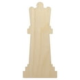 thumbnail image 1 of Chess Queen Piece Wood Shape Unfinished Piece Cutout Craft DIY Projects - 4.70 Inch Size - 1/8 Inch Thick, 1 of 7