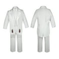 thumbnail image 3 of New Born Baby Boy Teen Christening Formal White Tail Suit Silver Virgin Mary Guadalupe Maria On Stole SM-20, 3 of 4