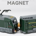 thumbnail image 4 of Alloy High-speed Train Model Diecasts Metal Rail Electric Green Bullet Train Metro Vehicles Model Sound and Light Kids Toys Gift, 4 of 6