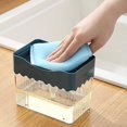 thumbnail image 2 of de Jabón, Soporte de Esponja, Caja de Almacenamiento, Caja de Almacenamiento de Jabón Baño, de Limpieza Gris Soledad Dispensador de bomba de jabón, 2 of 9