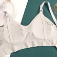 thumbnail image 2 of MOJOGO Women's Maternity Bra Open Front Breastfeeding Nursing Bras Ribbed Comfort Sleep Bra with Support L, 2 of 5