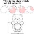 thumbnail image 2 of Cute Cartoon Bear Timers 60 Minutes Mechanical Kitchen Cooking Timer Clock Loud Alarm Counters Manual Timer (Pink), 2 of 3
