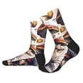 thumbnail image 2 of Pofeuu Cute Forest Mushrooms Print Crew Socks, Adult Running Hiking Socks for Youth and Adult, 2 of 7