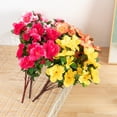thumbnail image 3 of Artificial Flowers Fake Silk Multicolor Rhododendron Flower Head for DIY Wedding Bouquets Centerpieces Arrangements for Home Garden Party Decoration - 1 Pack, 3 of 8