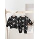 thumbnail image 2 of Spring Autumn Baby Knitted Jumpsuit Korean Baby Clothes Boy Infant Moon Jacquard Romper Girl Toddler Onesie Optional Sweater, 2 of 6