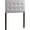 Gray, variant on Glory Furniture Supernova Faux Leather Upholstered Twin Headboard in White