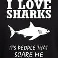 thumbnail image 3 of CafePress - I Love Sharks, It's People That Scar Hoodie (Dark) - Pullover Hoodie, Classic, Comfortable Hooded Sweatshirt, 3 of 4