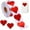Red-1inch, variant on Glitter Heart Stickers, Yayun Colorful Shiny Heart Stickers for Kids Reward, 500Pcs 1 inch Shiny Love Stickers for School Classroom Supplies, Wedding, Birthday Party Decoration (8Colors)