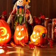thumbnail image 5 of Calabaza Decorativa con Luz LED para Exteriores, Lámpara de Calabaza de Halloween A Pilas, Calabaza Iluminada B, 5 of 5