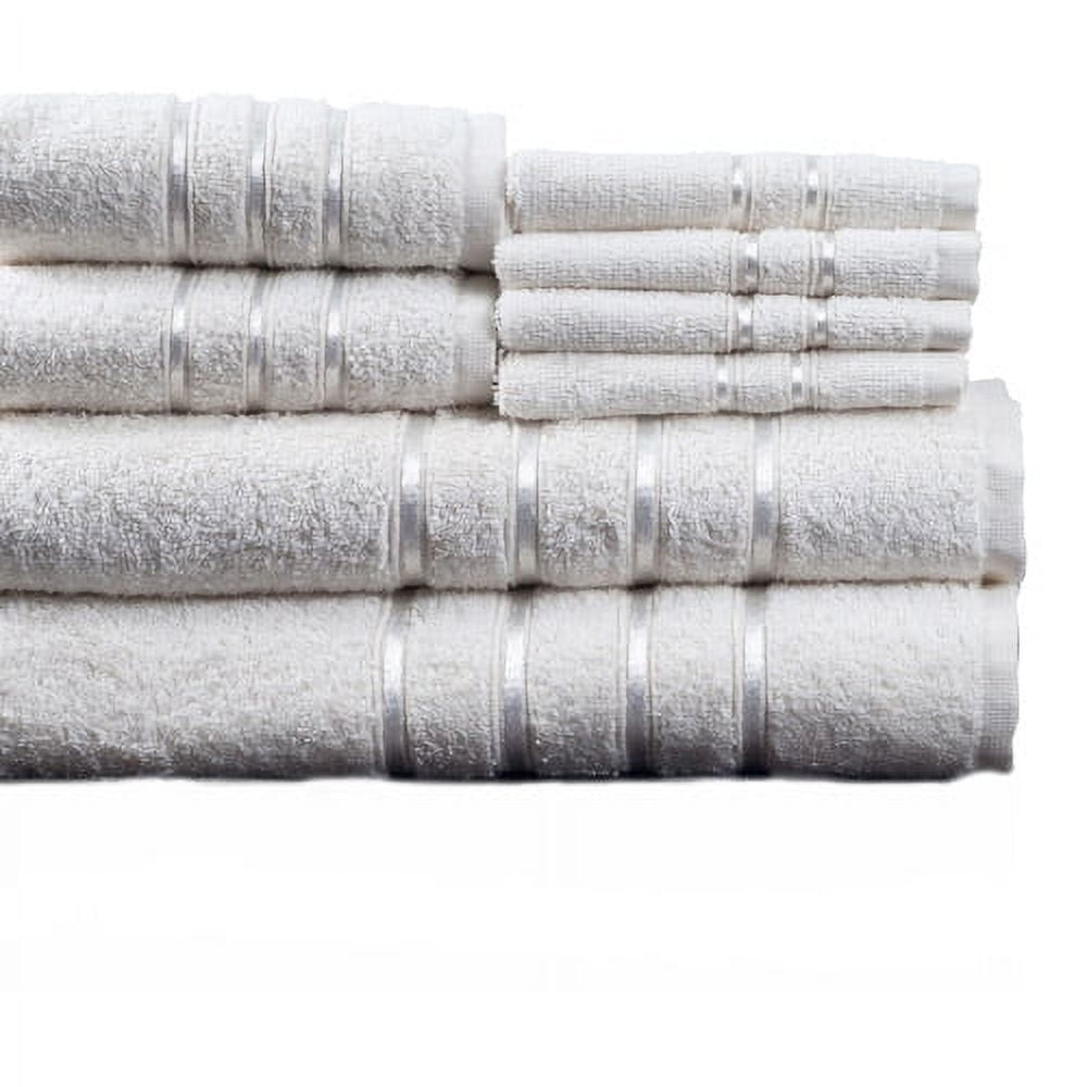 8-Piece 100% Cotton Plush Bath Towel Set by Somerset Home