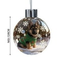 thumbnail image 3 of Christmas Dog Snow Globe Ornament - Festive Puppy Themed Decor, Charming Holiday Accent for Home Desks & Christmas Tree Decorations, E, 1pcs, 3 of 6