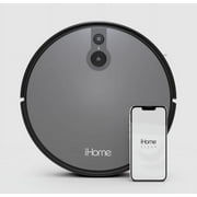 Restored iHome AutoVac Juno Robot Vacuum, Mapping Technology, Strong Suction, 120 Min Runtime, App + Remote Control (Refurbished)