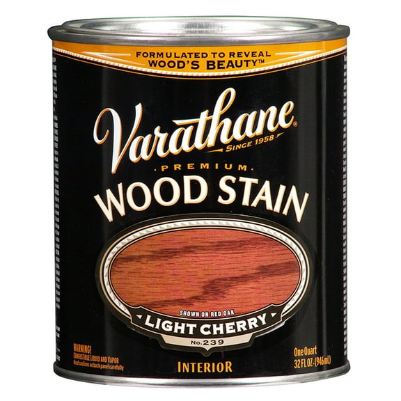 2-Pack of 1 qt Rust-Oleum 211720H Light Cherry Varathane Oil-Based Interior Wood Stain
