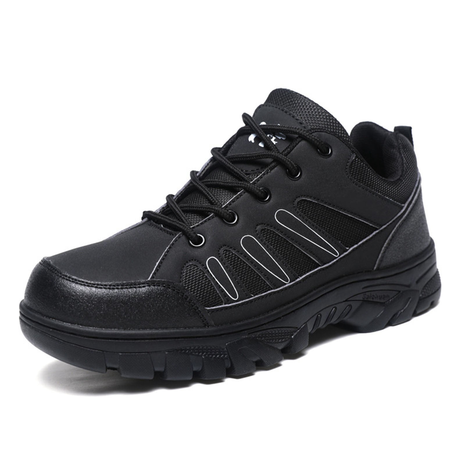 AUDeals Men's Waterproof Hiking Shoes, Lightweight Mountain Trekking Boots with Anti Slip Support, Breathable Outdoor Walking