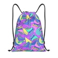 thumbnail image 1 of Gaeub Disco Roller Skates Drawstring Backpack Bag Sport Gym Sackpack Heavy Duty String Backpack for Men Women-Small, 1 of 6